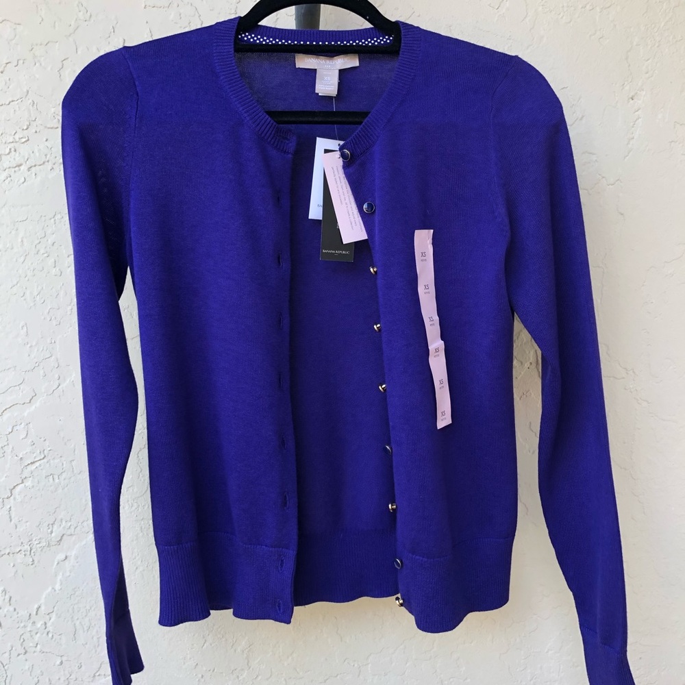 NWT Banana Republic Plum Cardigan